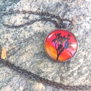 Joshua tree necklace 25mm glass dome